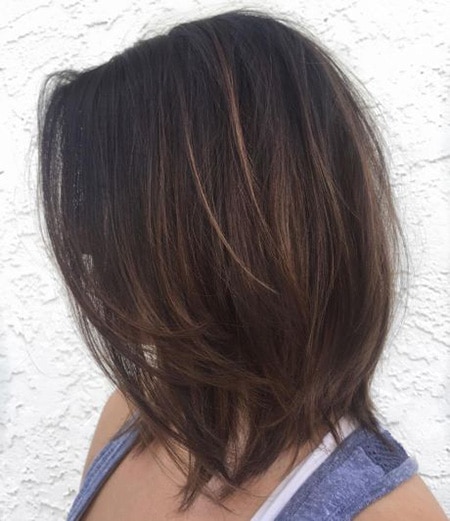 7 layered lob for fine hair